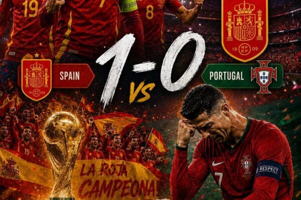 पोर्चुगलविरुद्धस्पेनकोऐतिहासिकजित (०-१) | Spain Beats Portugal 1-0 Football Match Update